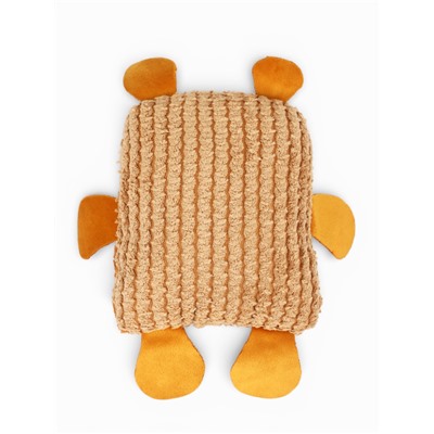 Мягкая игрушка для собак «Медведь», 20 см, с пищалкой, коричневая