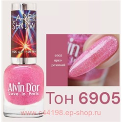 Alvin D`or Лак для ногтей  Laser Show тон 6905 ярко-розовый 12 мл