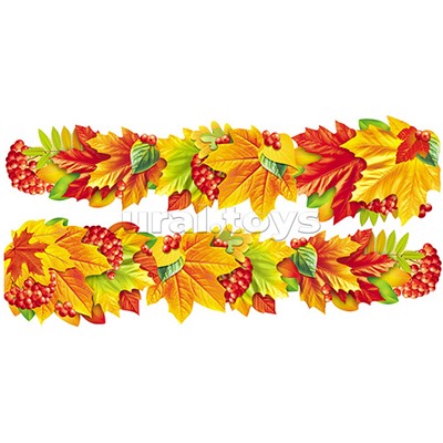 Гирлянда "Осенние листья"  1,60 м (ВД-лак)