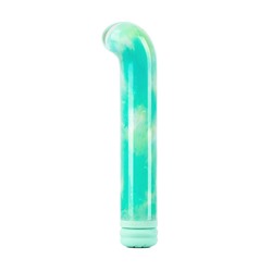 Зеленый компактный вибратор из стекла Magic Cane - 12 см.