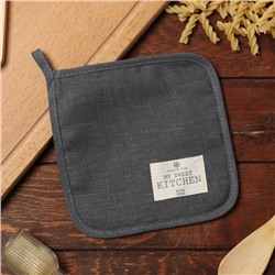 Прихватка «Этель» ECO grey, 19×19 см, 100% лён, 245 г/м²