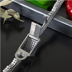 Пресс для чеснока Доляна, орехокол 2 в 1, алюминиевый