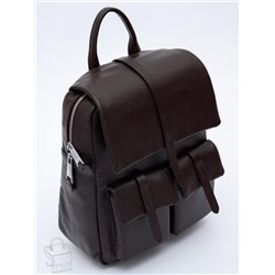 Рюкзак женский кожаный 18297 coffee  Polina&Eiterou