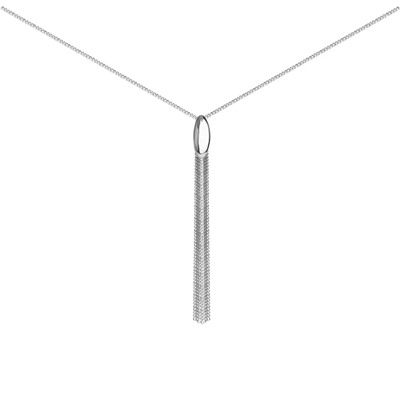 Колье из серебра без вставки, Л-26374