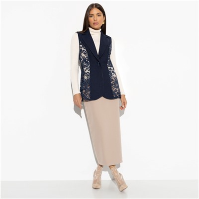 Жилет комбинированное с кружевом, Модное исключение (new)