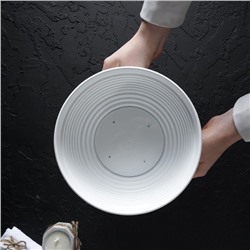 Горшок для цветов с подставкой «Алиса», 1.5 л, d=20 см, h=10 см, пластиковый, белый