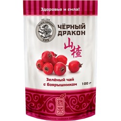 Черный дракон. Зеленый чай с боярышником 100 гр. мягкая упаковка