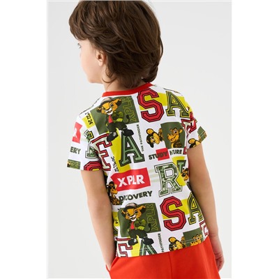 Фуфайка трикотажная для мальчиков (футболка) PLAYTODAY, 1239800