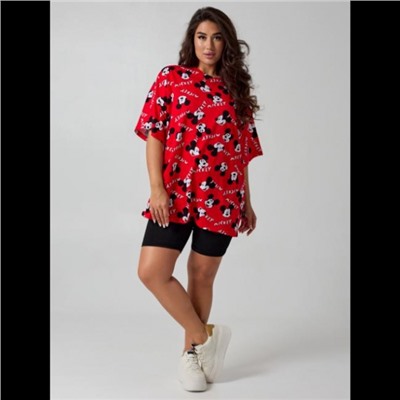 Футболка Ирбис (Микки красный)