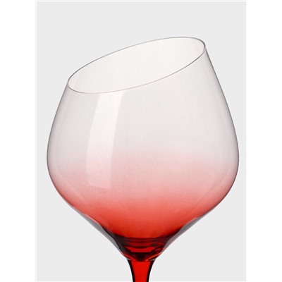 Бокал для вина Magistro «Иллюзия», 540 мл, 10×24 см, стекло, красный