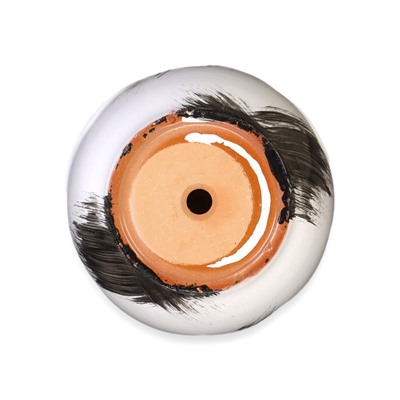 Горшок для цветов «Штрих», 1 л, d=15 см, h=13 см, с поддоном, керамика, белый