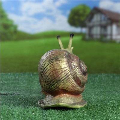 Садовая фигура их полистоуна «Улитка», 27×11×17 см