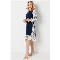 Платье женское  6165/14/Белый, синий