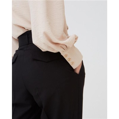 Брюки женские прямые MINAKU, цвет чёрный, размер 42