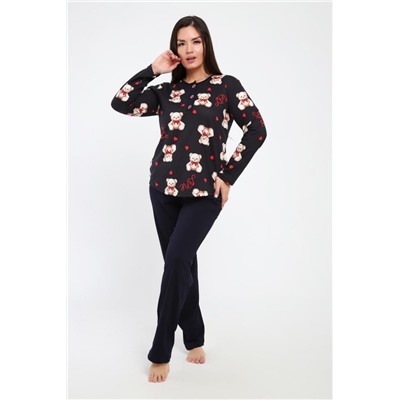 Пижама женская 24276 (Темно-синий)