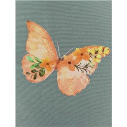 Футболка с принтом свободная эластичная из премиального хлопка