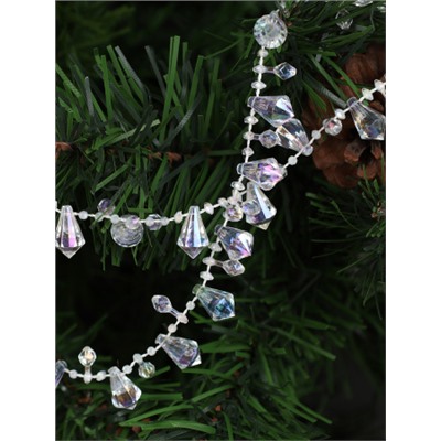 Новогодние бусы на елку 5м / DW-1380 /уп 120/