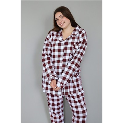 Пижама с брюками с рубашкой и штанами НАТАЛИ, 1209265