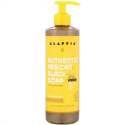 Alaffia, аутентичное африканское черное мыло, ваниль и миндаль, 476 мл (16 жидк. унций)
