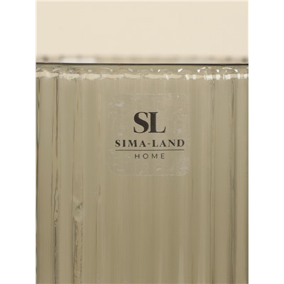 Стаканы SL Home «Модерн», 260 мл, 7.5×9.5 см, набор 6 шт., стекло, графитовые