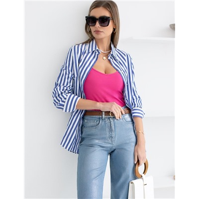 Топ из премиального хлопка с эластаном