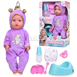 Пупс "Яночка" (пьет, писает) с аксессуарами, в коробке