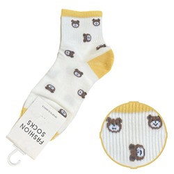 Хлопковые носки FASHION SOCKS (жёлтые)