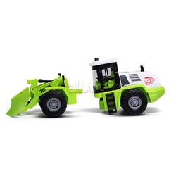 Трактор "Строитель" 1:16 (свет, звук) в коробке (зеленый)