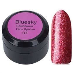 521347 Bluesky Гель-краска для ногтей / Brilliant 07BR, бордовый, 8 мл