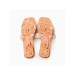 Тапочки женские с открытым носом LoveLife, размер 38-39, молочные