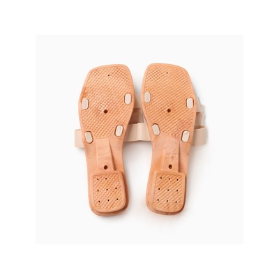 Тапочки женские с открытым носом LoveLife, размер 38-39, молочные