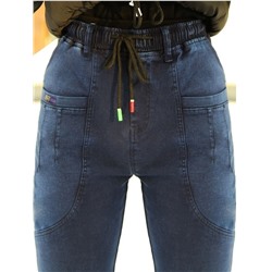 Джеггинсы жен. утепл._УЦЕНКА_5508 син