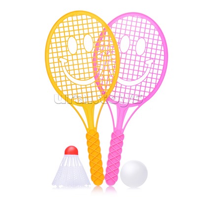 Набор игровых ракеток (2 ракетки, волан, мяч)