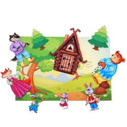 Теремок с игровым полем фетр