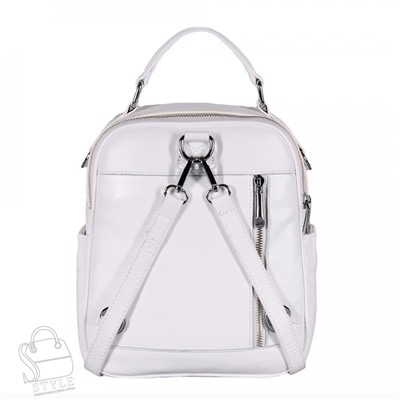 Рюкзак женский кожаный 970034 white Velina Fabbiano-Safenta/30
