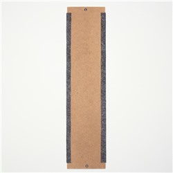 Когтеточка «Пижон», 60×15 см, ДВП, ковролин, серая