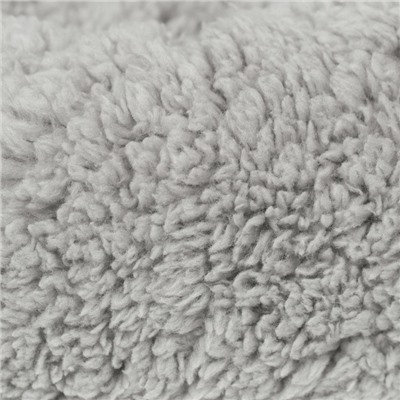 Лежанка для животных «Уют», мягкий мех, 50×42×11 см, серая