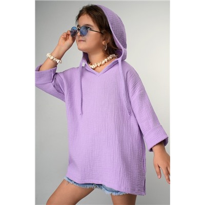 Детская хлопковая пляжная туника из муслина Happyfox