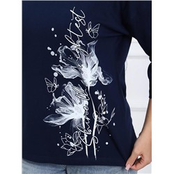Футболка "Амели" (Чернильно-синий)