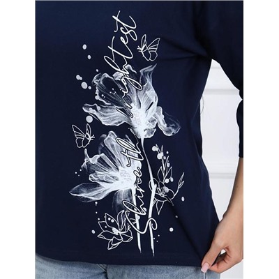 Футболка "Амели" (Чернильно-синий)