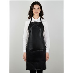 Фартук парикмахерский, односторонний, 3 кармана, 76×66 см, ПВХ, чёрный