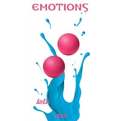 ярко-розовые вагинальные шарики без сцепки Emotions Lexy Large