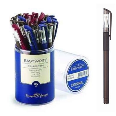 Ручка шариковая 0.5мм "EasyWrite.ORIGINAL" синяя (3 цвета корпуса) 20-0048 Bruno Visconti