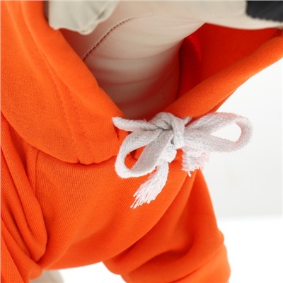 Толстовка «Любимая морковка», размер L, ДС 35, ОГ 50 см, оранжевая