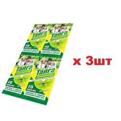 ИН-17 Тайга Family Пластины инсектицидные 10шт от комаров 3шт