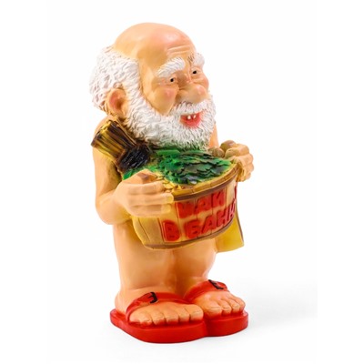 Садовая фигура из гипса «Банщик», 32×35×60 см