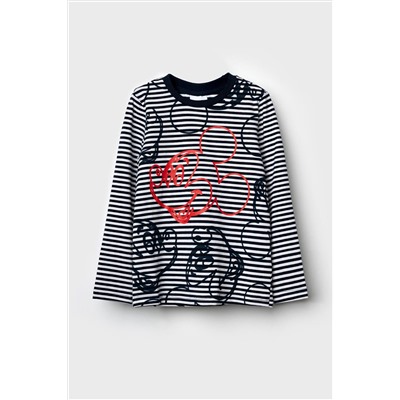 Фуфайка трикотажная для мальчиков (футболка с длинными рукавами) PLAYTODAY, 1185753