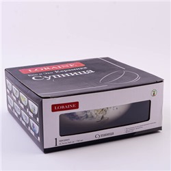 60208 Супница 750мл Букет фантазий доломит LR (х24)