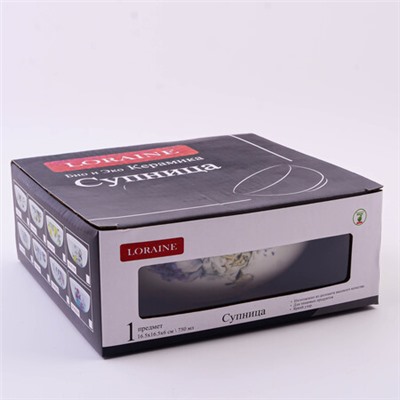 60208 Супница 750мл Букет фантазий доломит LR (х24)