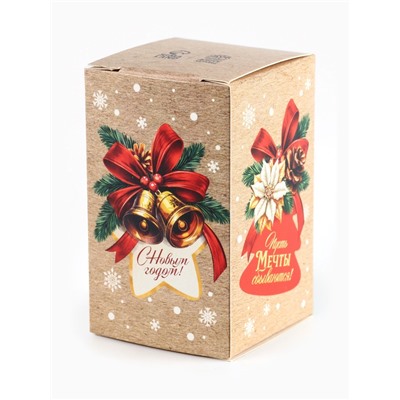 Мёд кремовый «Новый год 2026», с кусочками клубники и кедровым орехом, набор 2 шт.×30 г